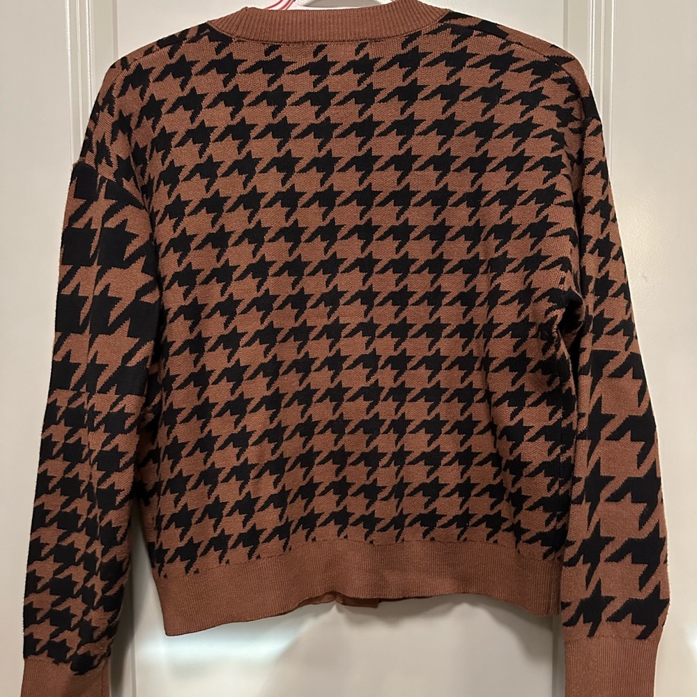 Philosophy plaid cardigan/sweater